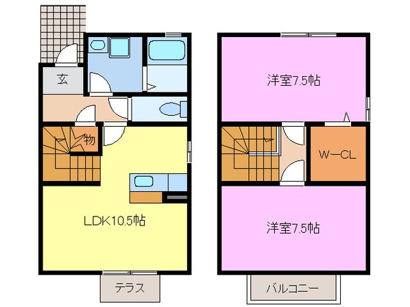 甚目寺駅 徒歩24分 1-2階の物件間取画像